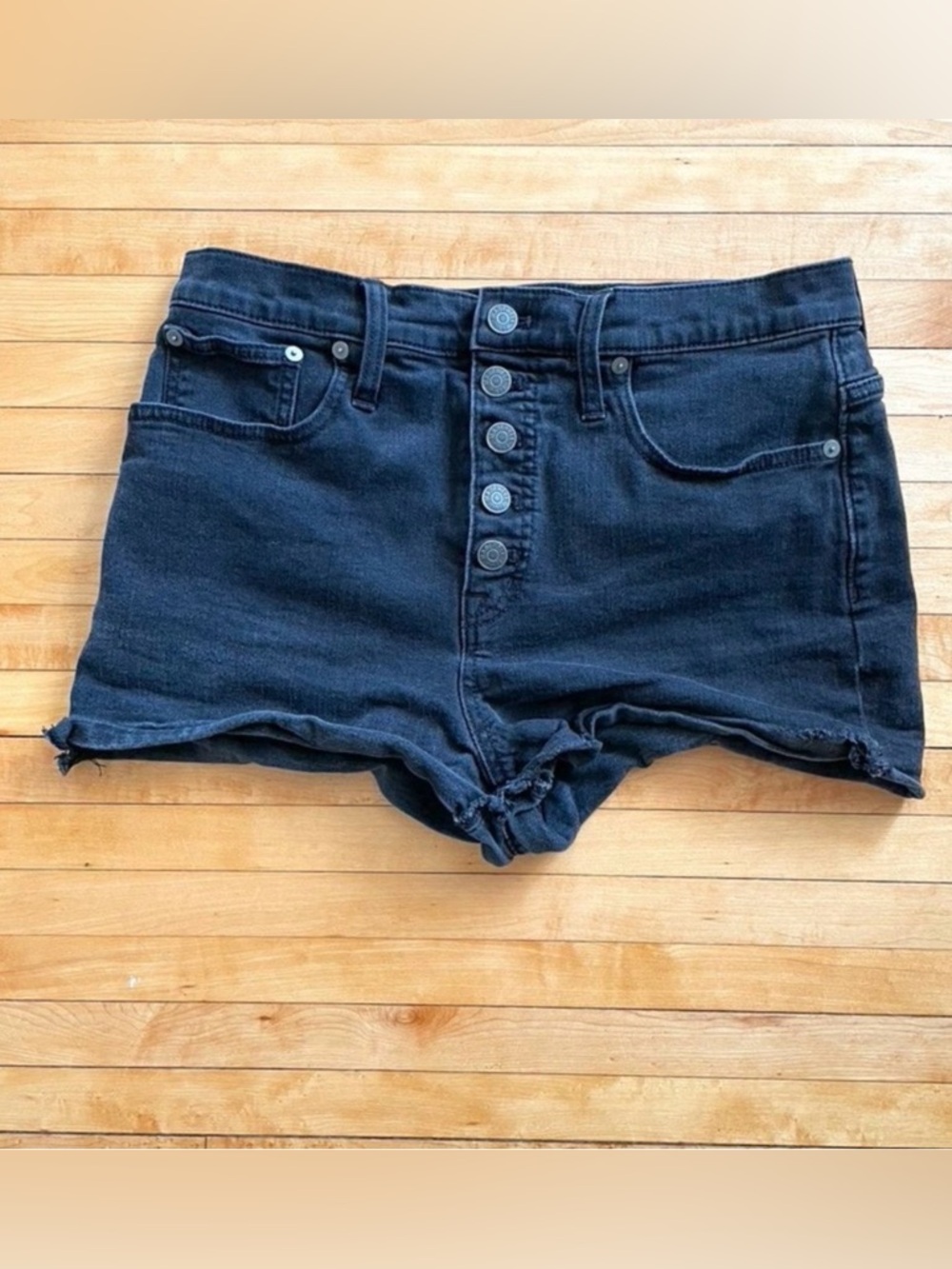 Madewell Black Jean Shorts size 29
